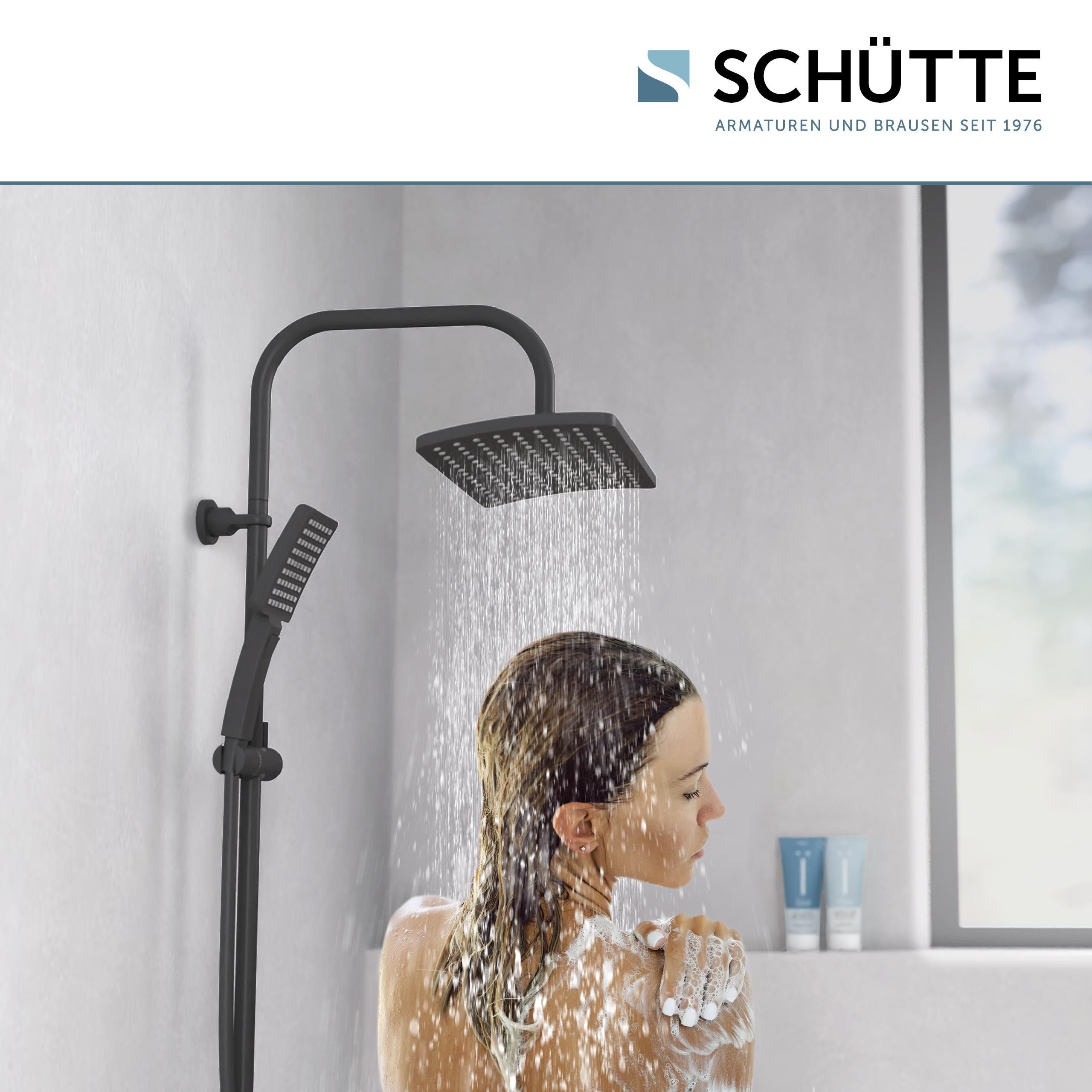 Schütte Brausegarnitur Mallorca, Höhe 97 cm, 3 Strahlart(en), Duschsystem mit Kopfbrause und Handbrause