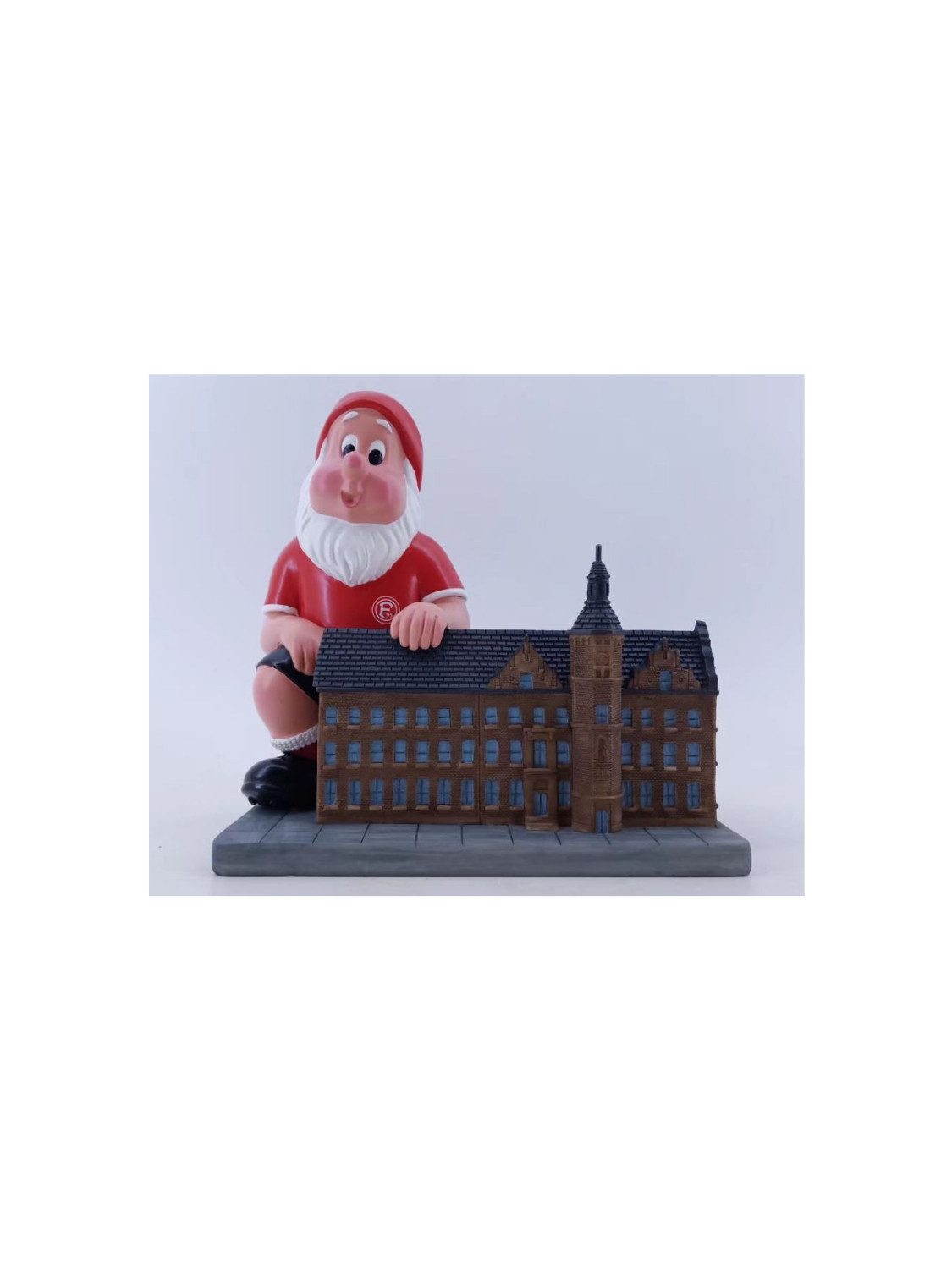Fortuna Düsseldorf Dekofigur Fortuna Düsseldorf Gartenzwerg "Rathaus"