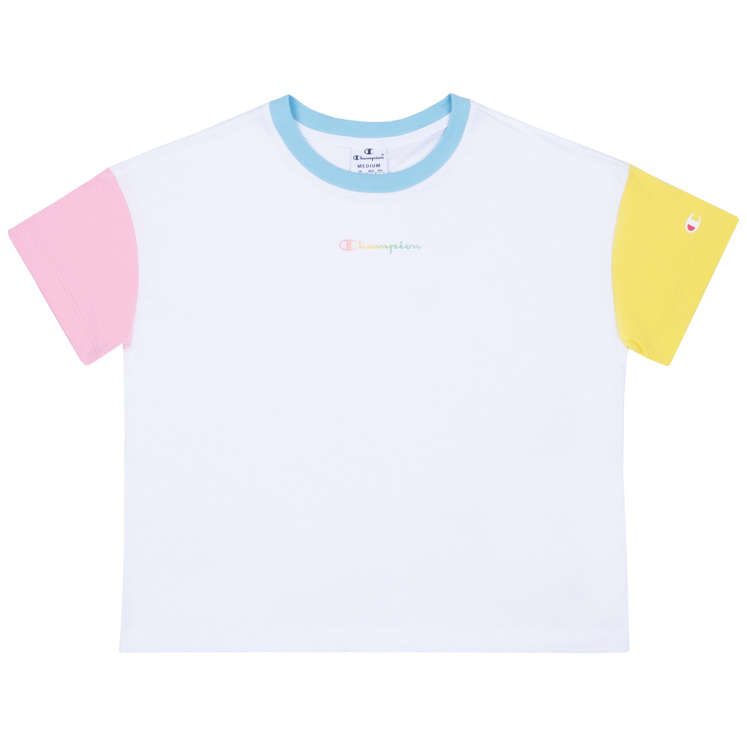 T-Shirt Adult Crewneck 114329 Croptop weiß (prb)/rosa Champion Damen T-Shirt (cnp)/gelb (ncg) (wht)/blau Champion