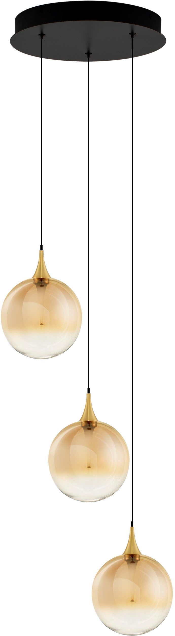 Nova Luce Pendelleuchte ORENDA, LED fest integriert, Warmweiß