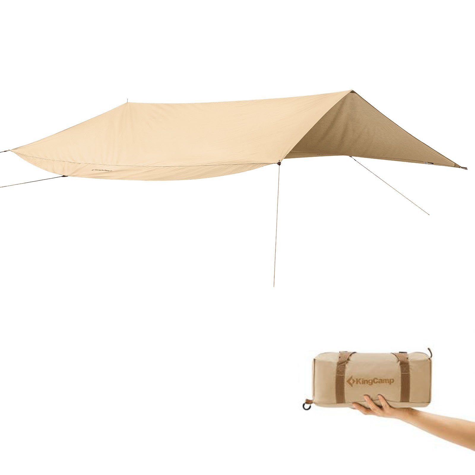 KingCamp Tarp-Zelt Tarp Khan T Sonnen Segel Camping Wind - Schutz Vor