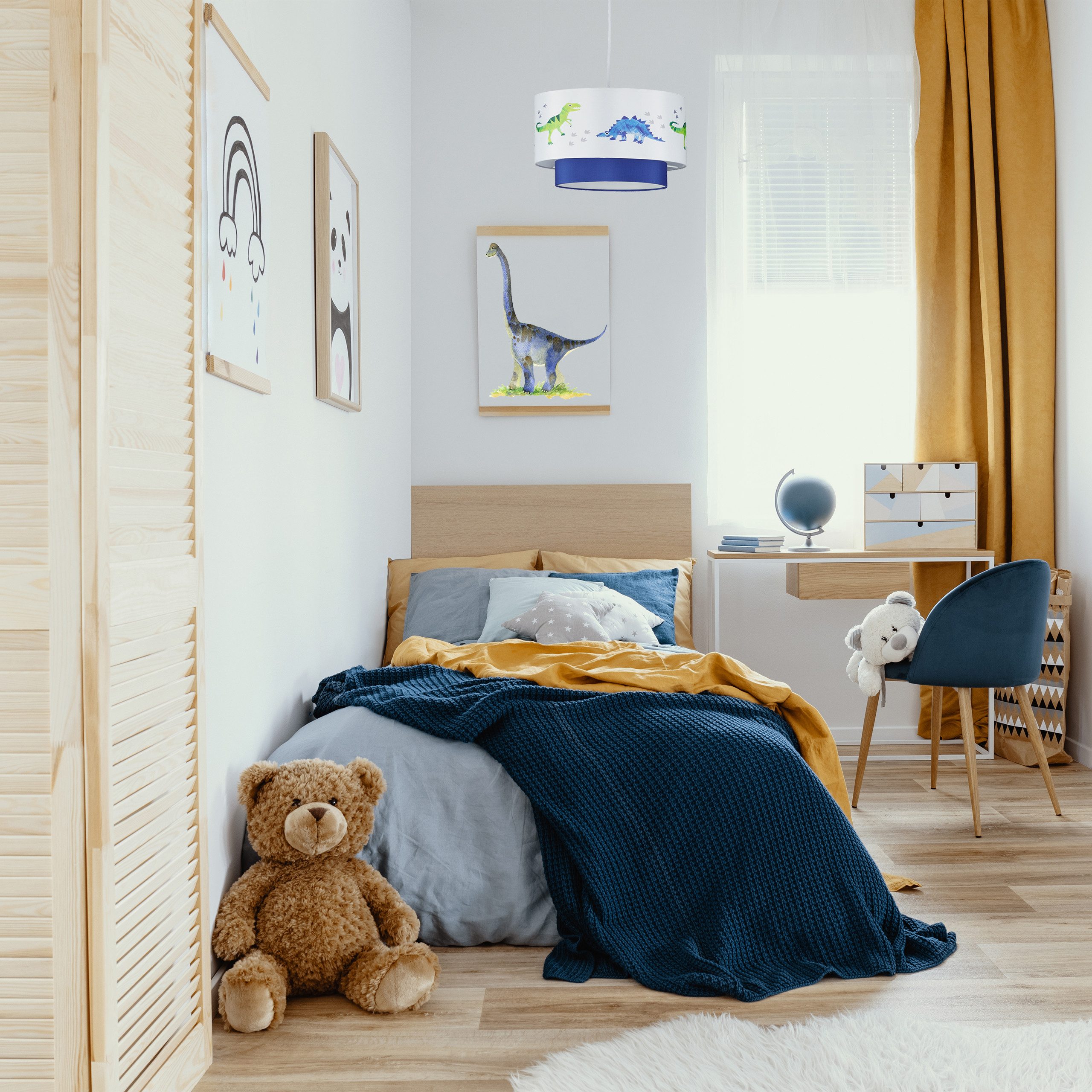 relaxdays Hängeleuchte Dino Hängelampe, Ohne Leuchtmittel