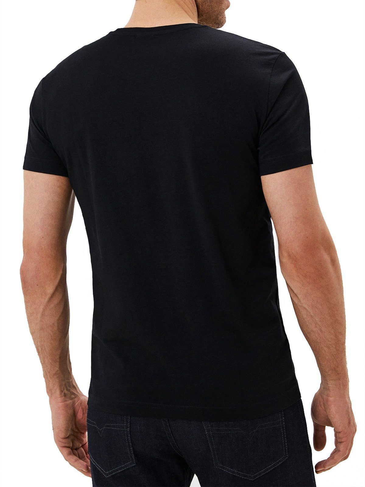 Diesel Rundhalsshirt Slim Fit Logo Shirt günstig online kaufen