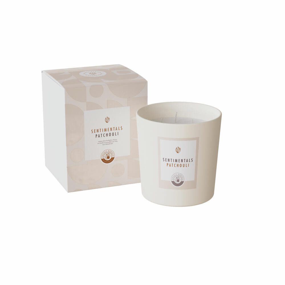 Engels Свечи Duftkerze Sentimentals L im Glas - Patchouli, Weiß, 15 cm