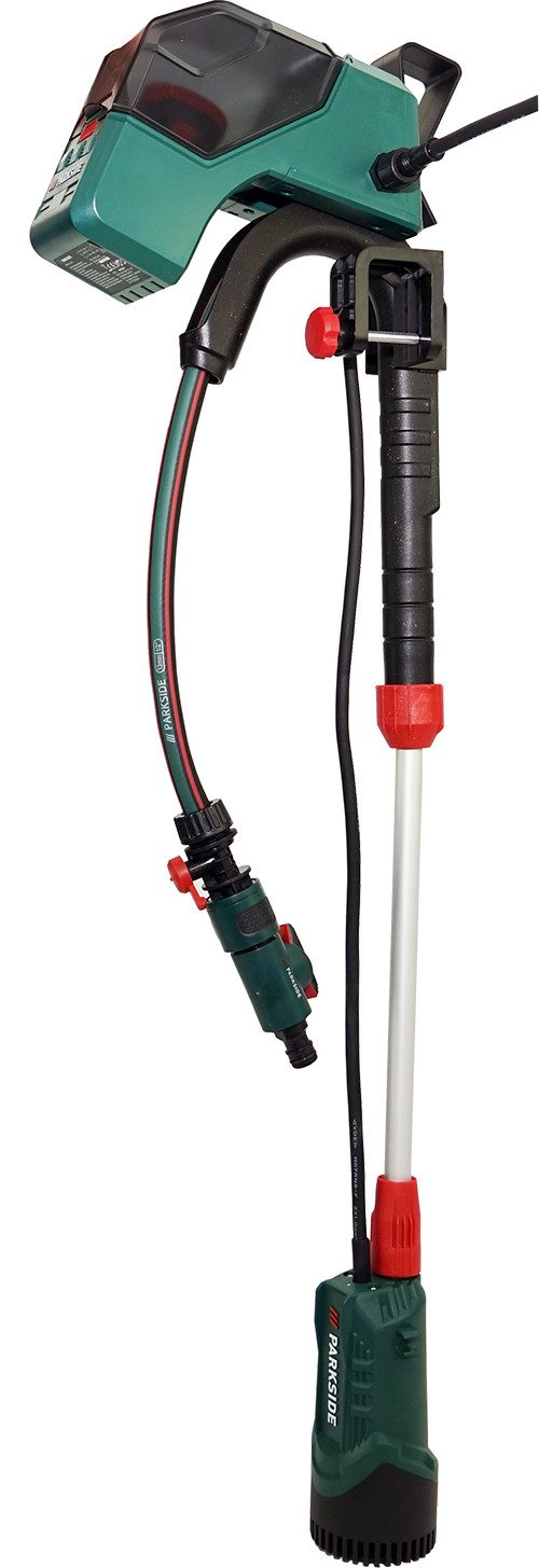 Parkside Regenfasspumpe 12V Akku Regen Fasspumpe PRPA 12 (inkl. Akku), Mobil ohne Stromnetzanschluss einsetzbar