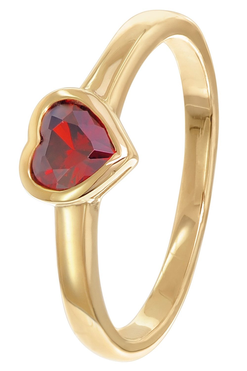 trendor Goldring DamenGold 333/8K Mit Rotem Zirkonia günstig online kaufen