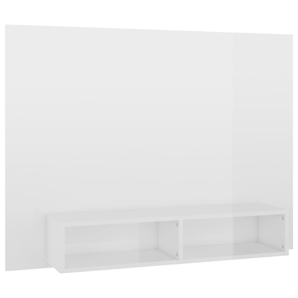 Hochglanz-Weiß furnicato TV-Schrank Holzwerkstoff TV-Wandschrank 120x23,5x90 cm