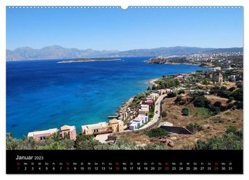 CALVENDO Wandkalender Griechenland - Insel Kreta (Premium, hochwertiger DIN A2 Wandkalender 2023, Kunstdruck in Hochglanz)