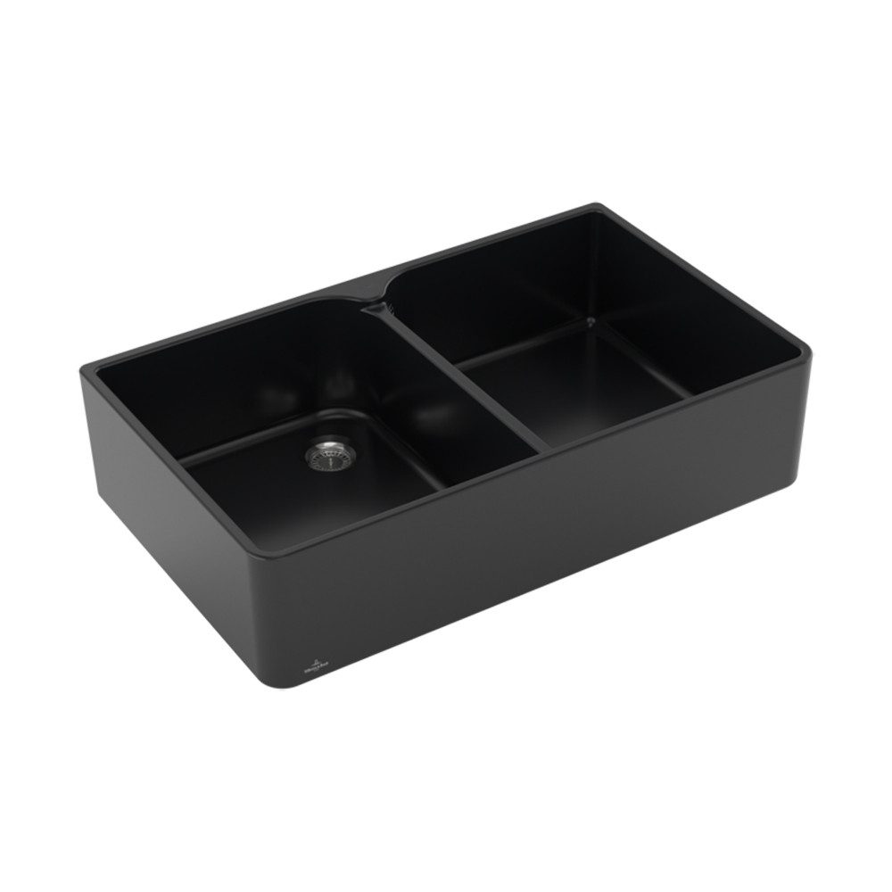 Villeroy & Boch Küchenspüle Spülmodul Spülstein Doppelbecken 90 X mit Handbetätigung Premiumline R, 90/550 cm