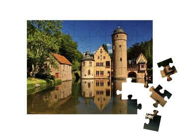 puzzleYOU Puzzle Schloss Mespelbrunn im Spessart, 48 Puzzleteile, puzzleYOU-Kollektionen Burgen