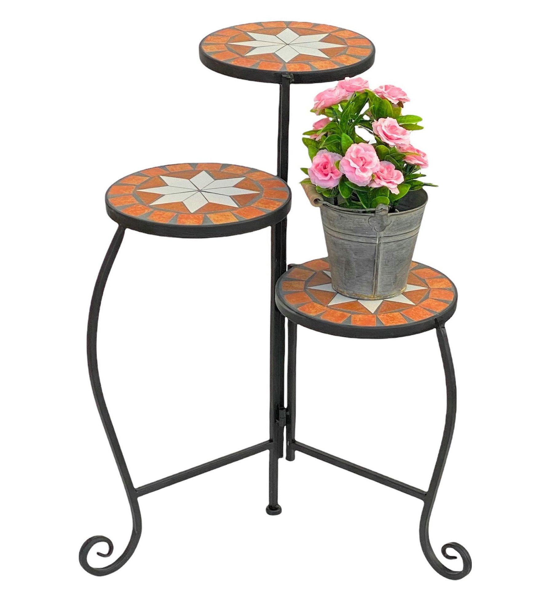 DanDiBo Blumenhocker Blumentreppe Mosaik Rund 55 günstig online kaufen