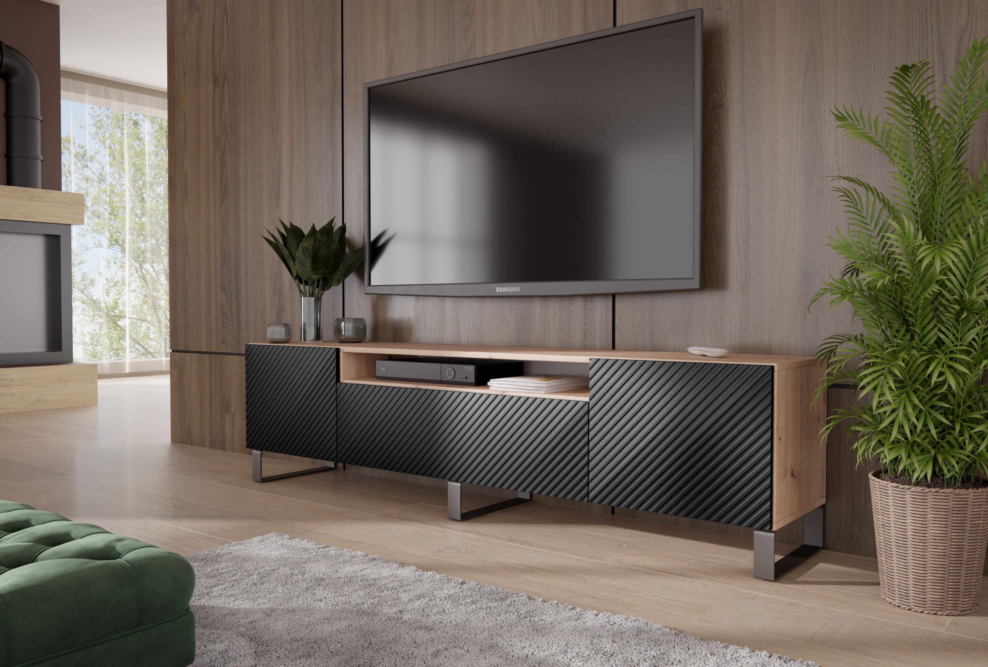 ALTDECOR Lowboard NADO-S, Fernseher schrank, TV Kommode, TV Tisch, TV Sideboard, TV Boar