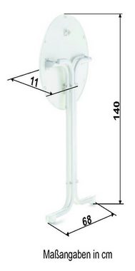 sieger Stehtisch Party, in Schiefer anthrazit, mecalit®-PRO - 112x68cm (HxD)