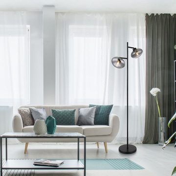 Globo Stehlampe Stehleuchte Wohnzimmer Schalter Stehlampe Schlafzimmer schwarz Flur