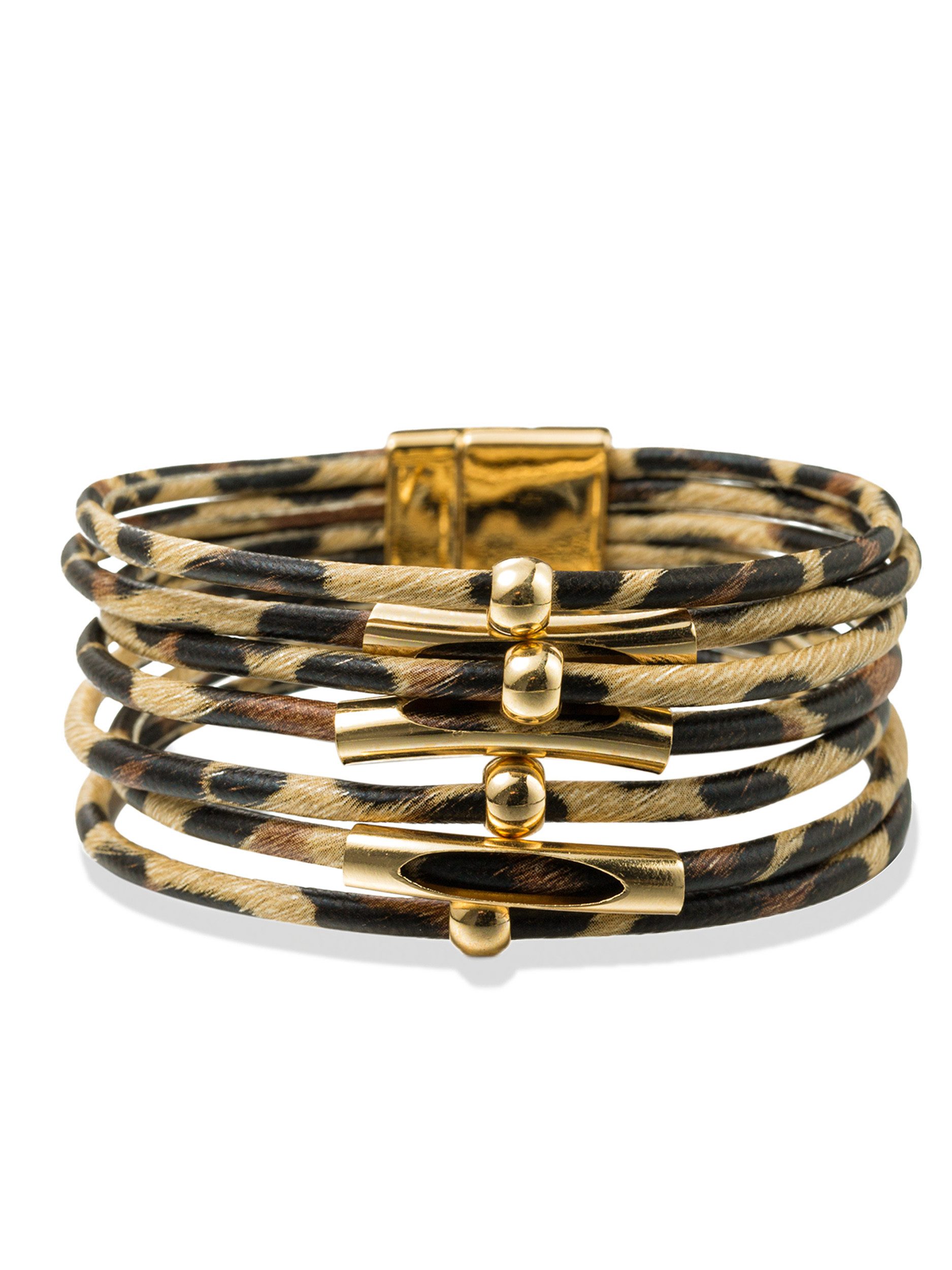 Aniston JEWELRY & WATCHES Armband Schmuck Geschenk Kupfer Polyurethan Animalprint Armschmuck Armkette, Made in Germany. € 14,99