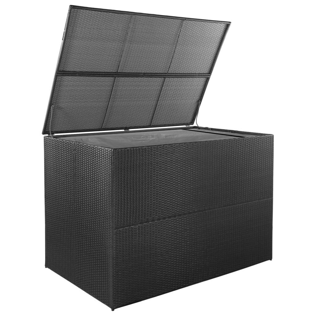 cm Gartenbox 150x100x100 Schwarz Poly furnicato Rattan