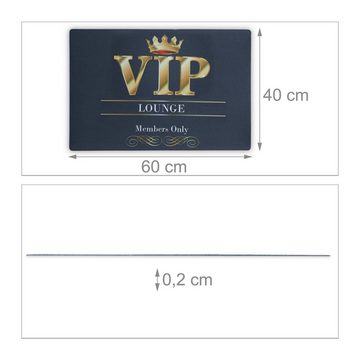 Fußmatte Fußmatte VIP-Lounge 60 x 40 cm, relaxdays, Höhe: 2 mm