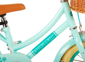 TPFSports Kinderfahrrad Volare Excellent 12 Zoll mit Rücktritt + Handbremse, 1 Gang, (Mädchen Fahrrad - Rutschfeste Sicherheitsgriffe), Kinder Fahrrad 12 Zoll mit Stützräder Laufrad Mädchen Kinderrad