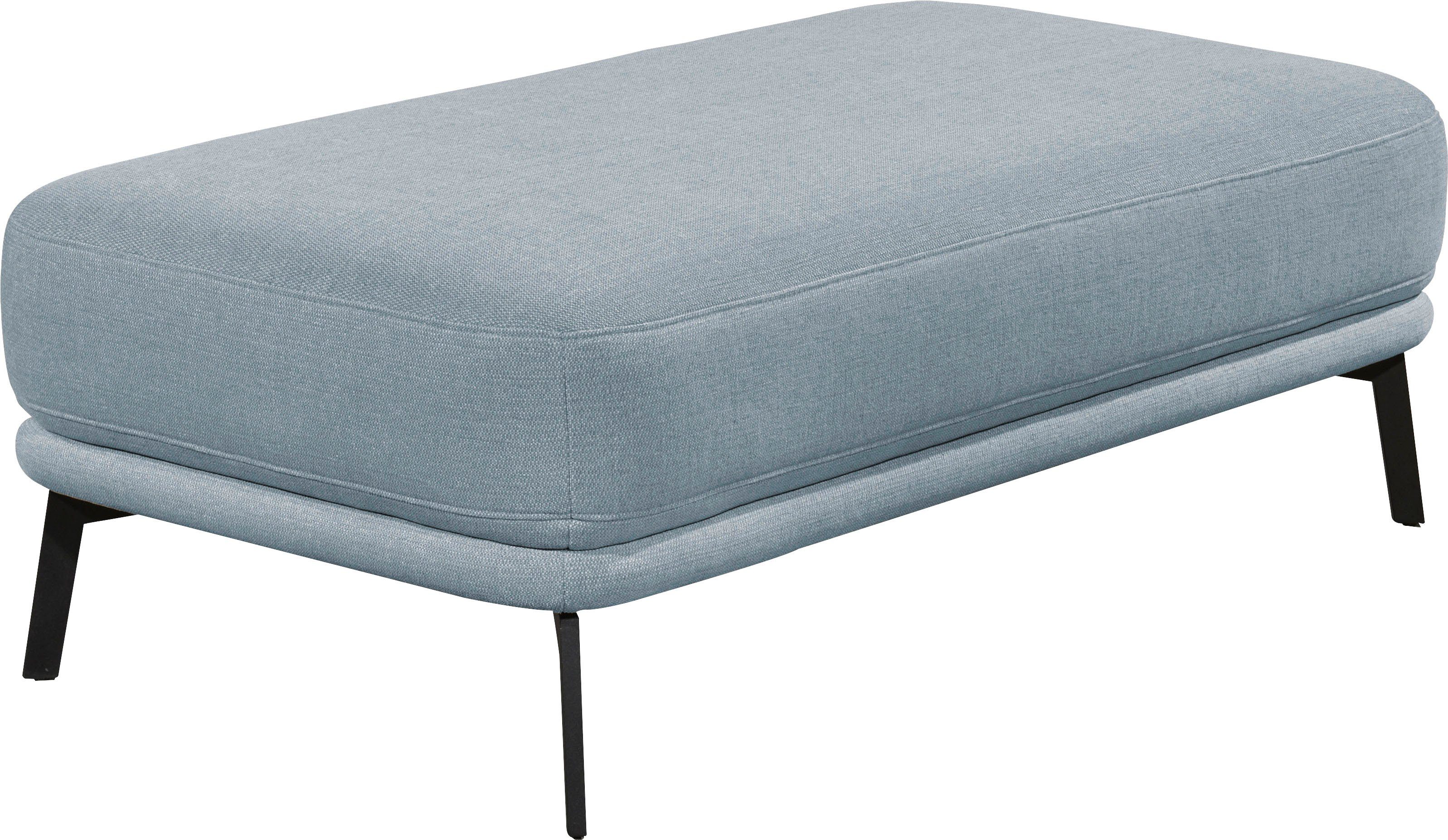 SCHÖNER WOHNEN-Kollektion Hockerbank Pearl - 5 Jahre Hersteller-Garantie, auch in Bouclé, Passend zur Serie Pearl, Füße Metall, B/T/H: 125/70/45 cm