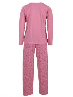 zeitlos Schlafanzug Pyjama Set Langarm - Blüten Floral Kellerfalte