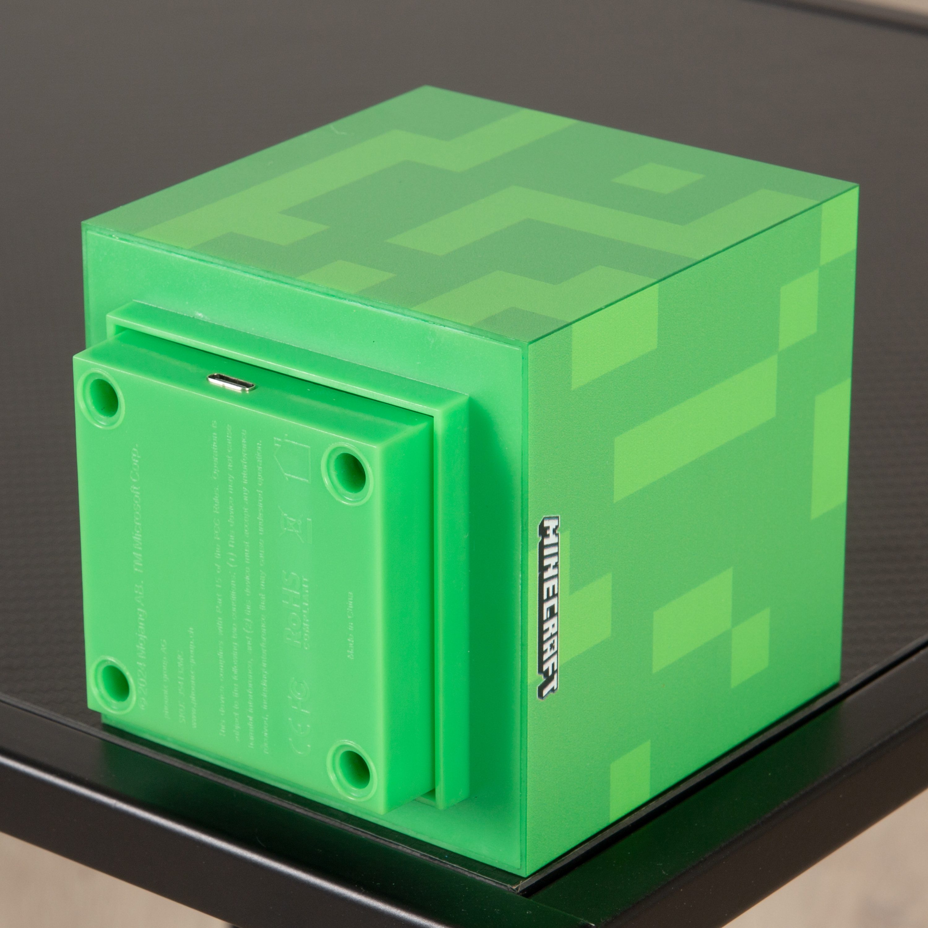 Minecraft LED Dekolicht - Deko für Minecraft Fans - Dekolampe, aufladbarer Akku, LED fest integriert, Designs: Fackel, Potion, Creeper, Netherite, Fuchsbaby ode – Bild 5 von 5