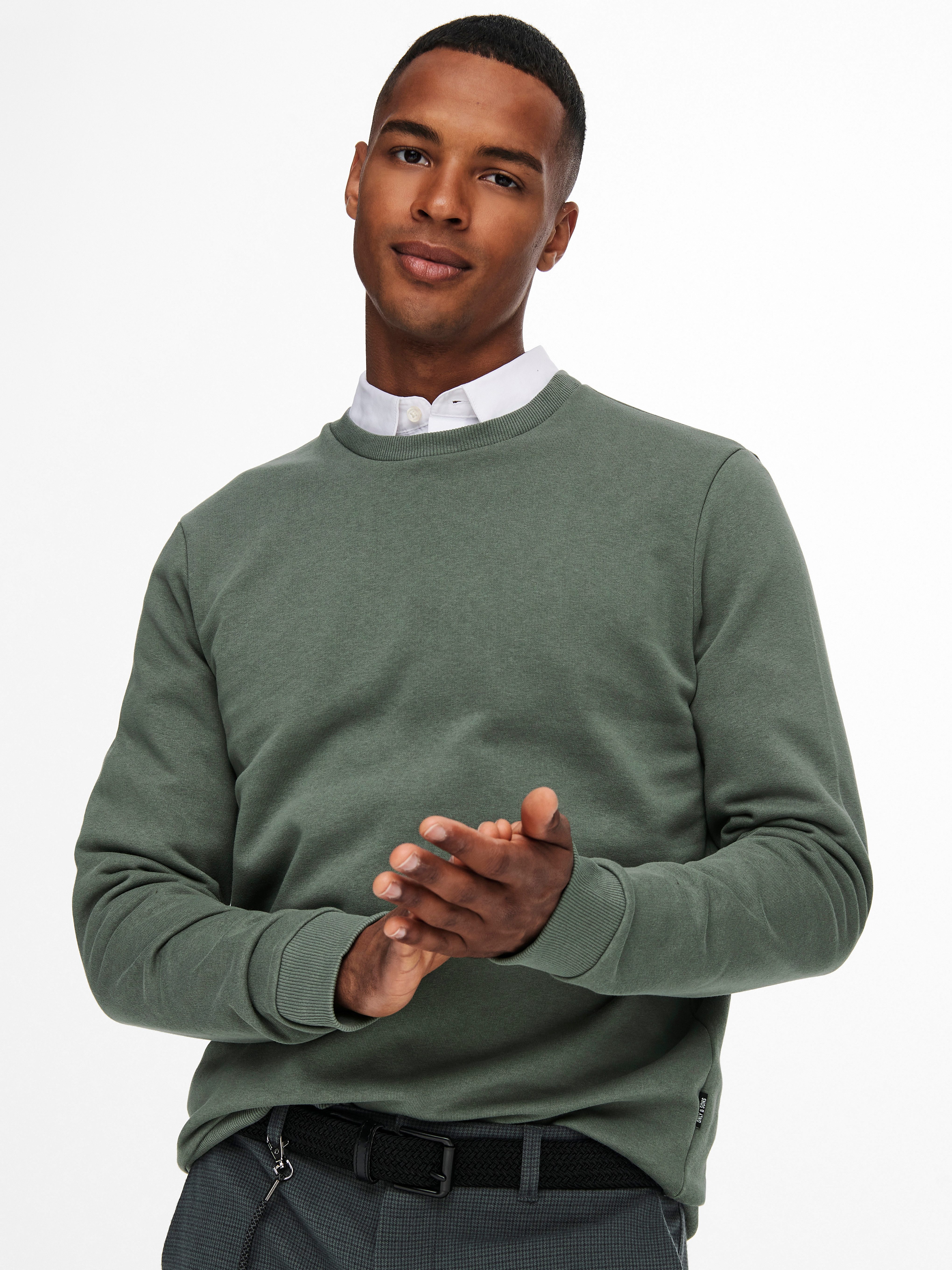 ONLY & SONS Sweatshirt ONSCERES CREW NECK NOOS Baumwollmischung, regular fit