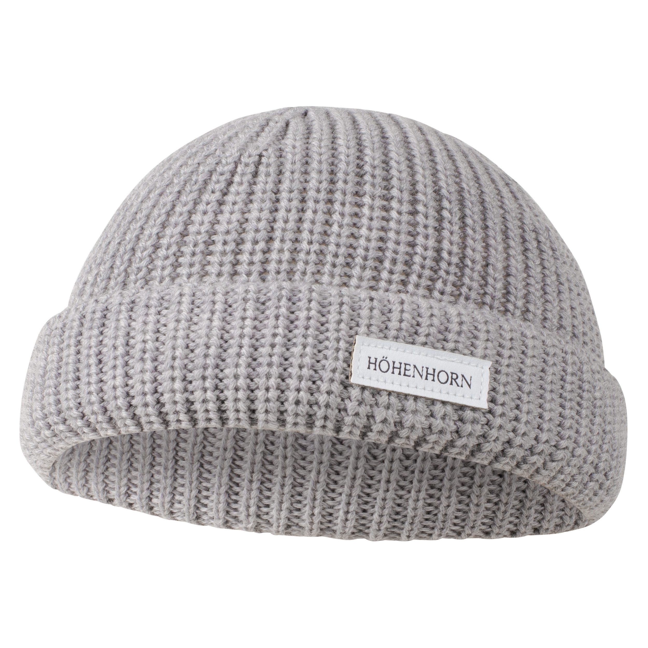 Höhenhorn Strickmütze Fisherman Mütze Unisex Herren Damen Fischermütze Merinowolle Einheitsgröße, warm, weich, schnelltrockned