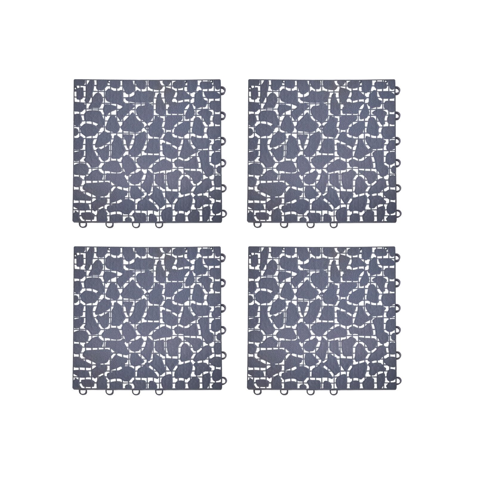 HTI-Living Outdoor-Bodenplatte Bodenplatte 4-teilig Nessa Stone, Set, 4-St., 4 Bodenplatten, Terrassenplatte Gehwegplatte