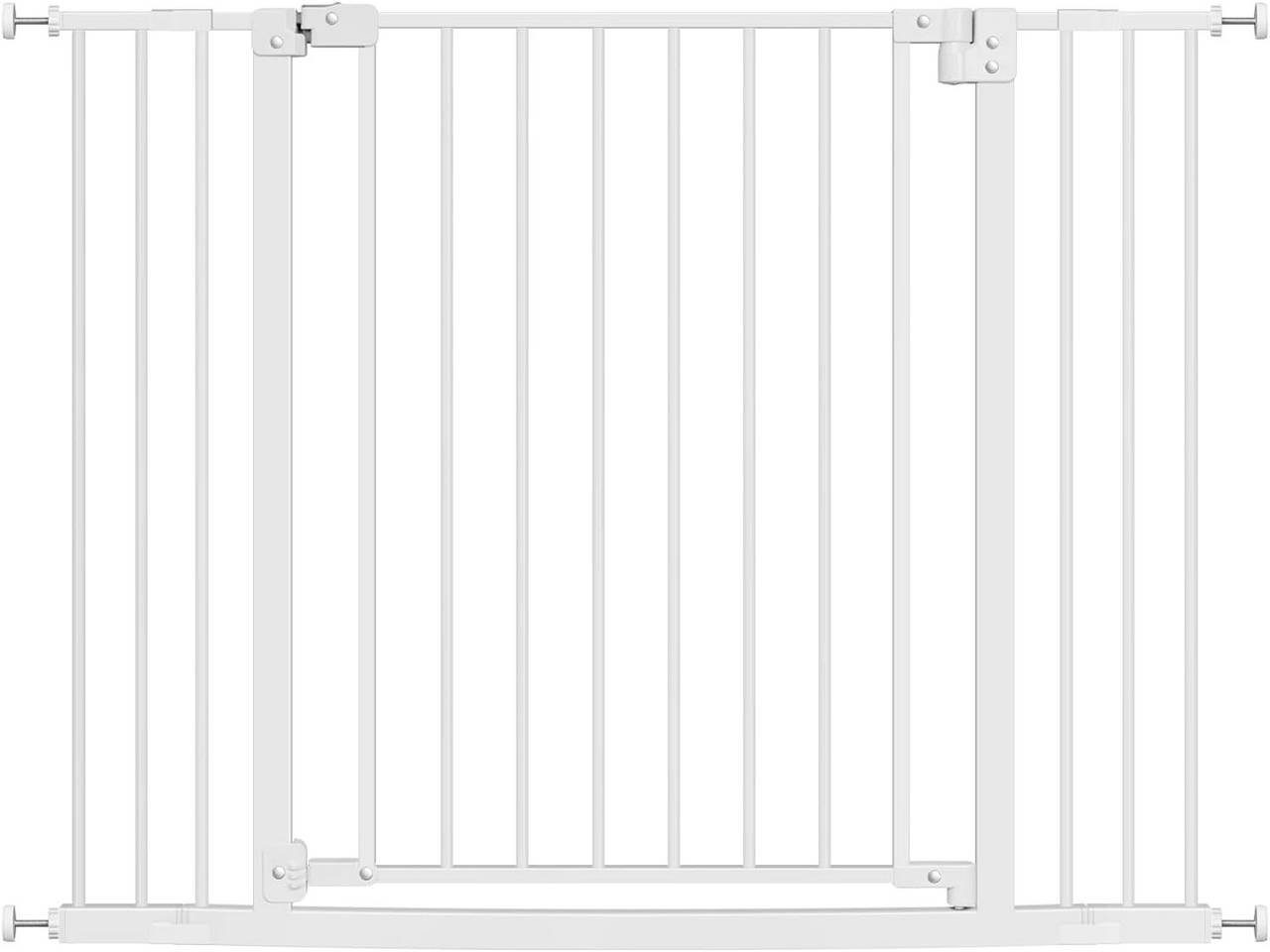 Woltu Treppenschutzgitter (1 St), inkl. 2 Verlängerungen von 10 cm, 75-107 cm