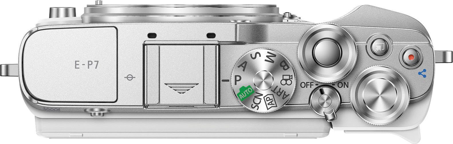Olympus E‑P7 Systemkamera (20,3 MP, Bluetooth, WLAN), Videoaufnahmen in 4K  Ultra HD