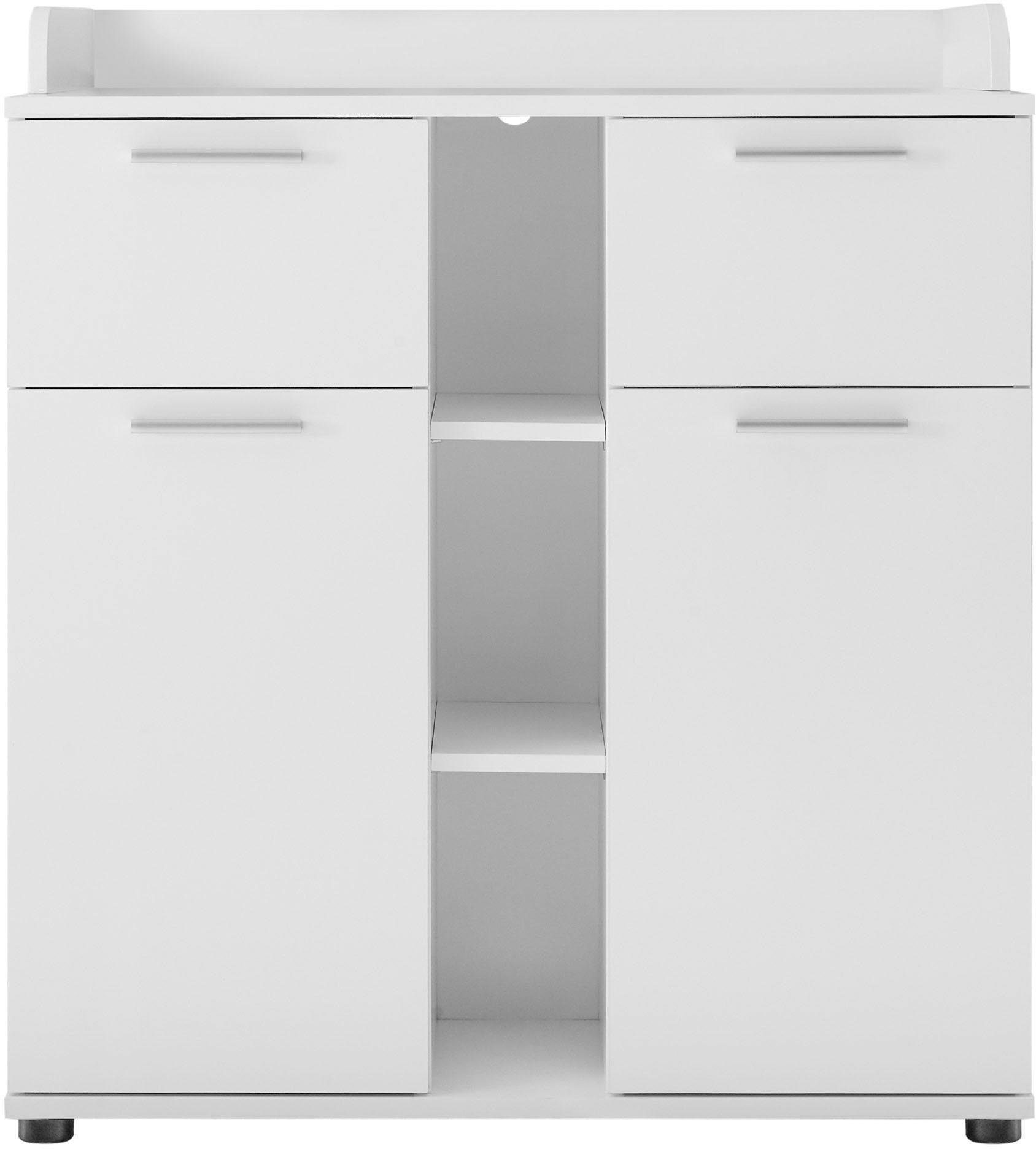 Begabino Babyzimmer-Komplettset Bibo, (Set, 3-tlg., Bett, Wickelkommode, Schrank), Bett + Wickelkommode + 2-trg. Schrank