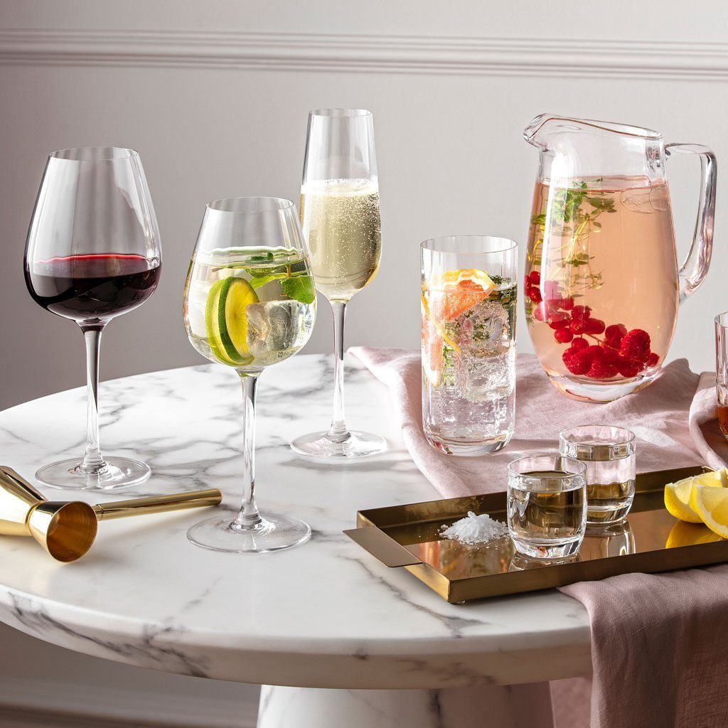 Villeroy & Boch Rotweinglas Rose Garden Rotweinkelch, 200 ml, 4 Stück, 4-tlg., Glas, Kristallglas, 4 Stck, spülmaschinenfest – Bild 5 von 5
