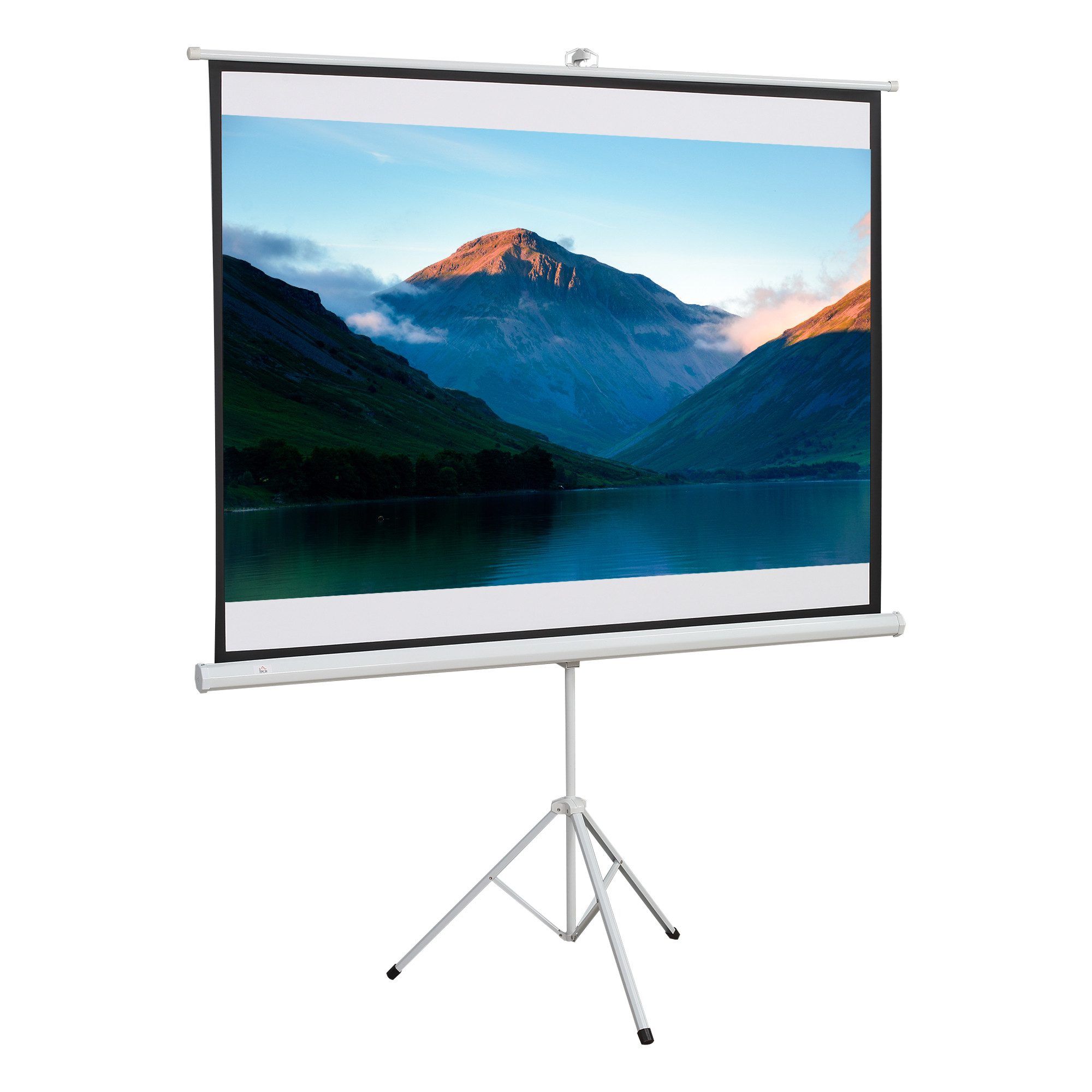 Leinwand mit Stativ, 4:3, 84 Zoll, faltbar, 171 x 131 cm, höhenverstellbar