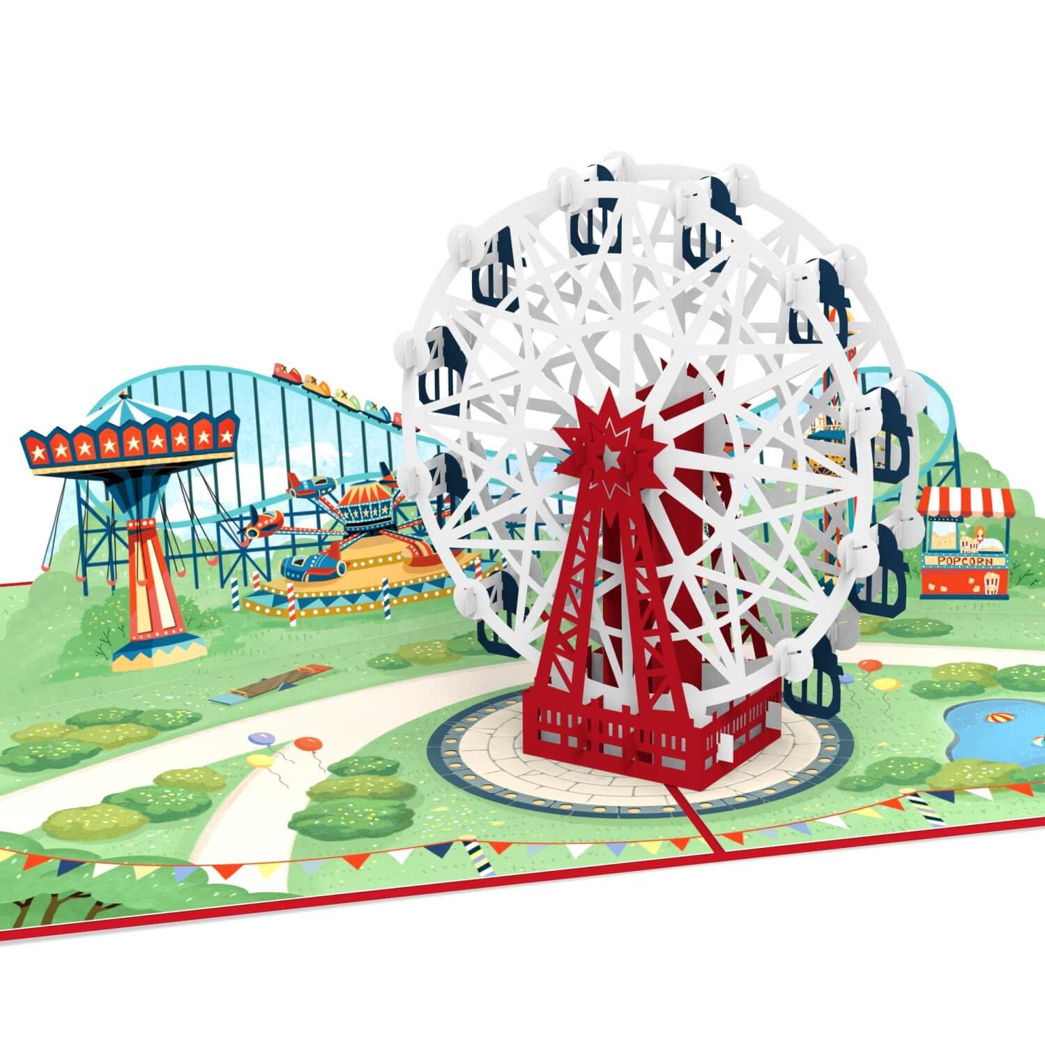 papercrush Geburtstagskarte Riesenrad Pop-Up Karte