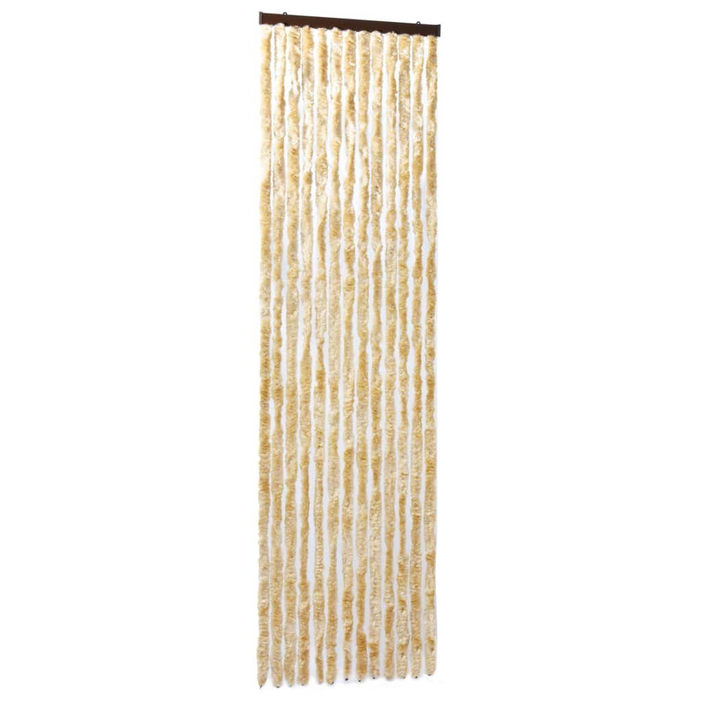 vidaXL Insektenschutz-Vorhang 56 x 185 cm Insektenschutz-Vorhang Beige 56x185 cm Chenille