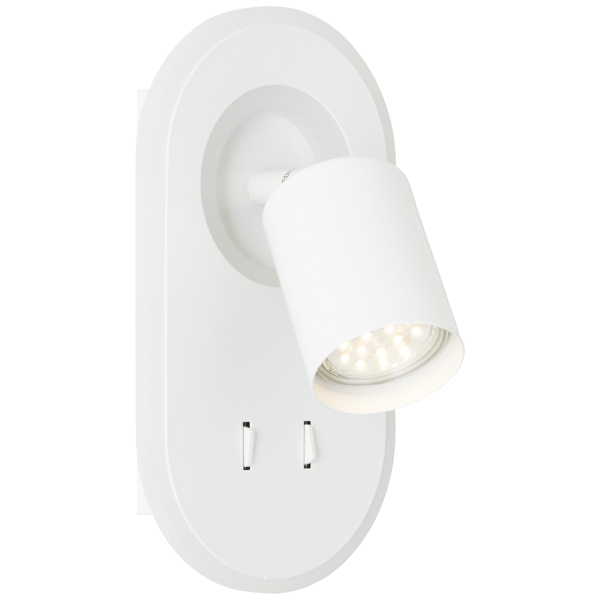 Lightbox Deckenstrahler, ohne Leuchtmittel, LED Wandspot, 22 x 12 x 16 cm, 10 W, 1200 lm, 3000 K & 1 x GU10