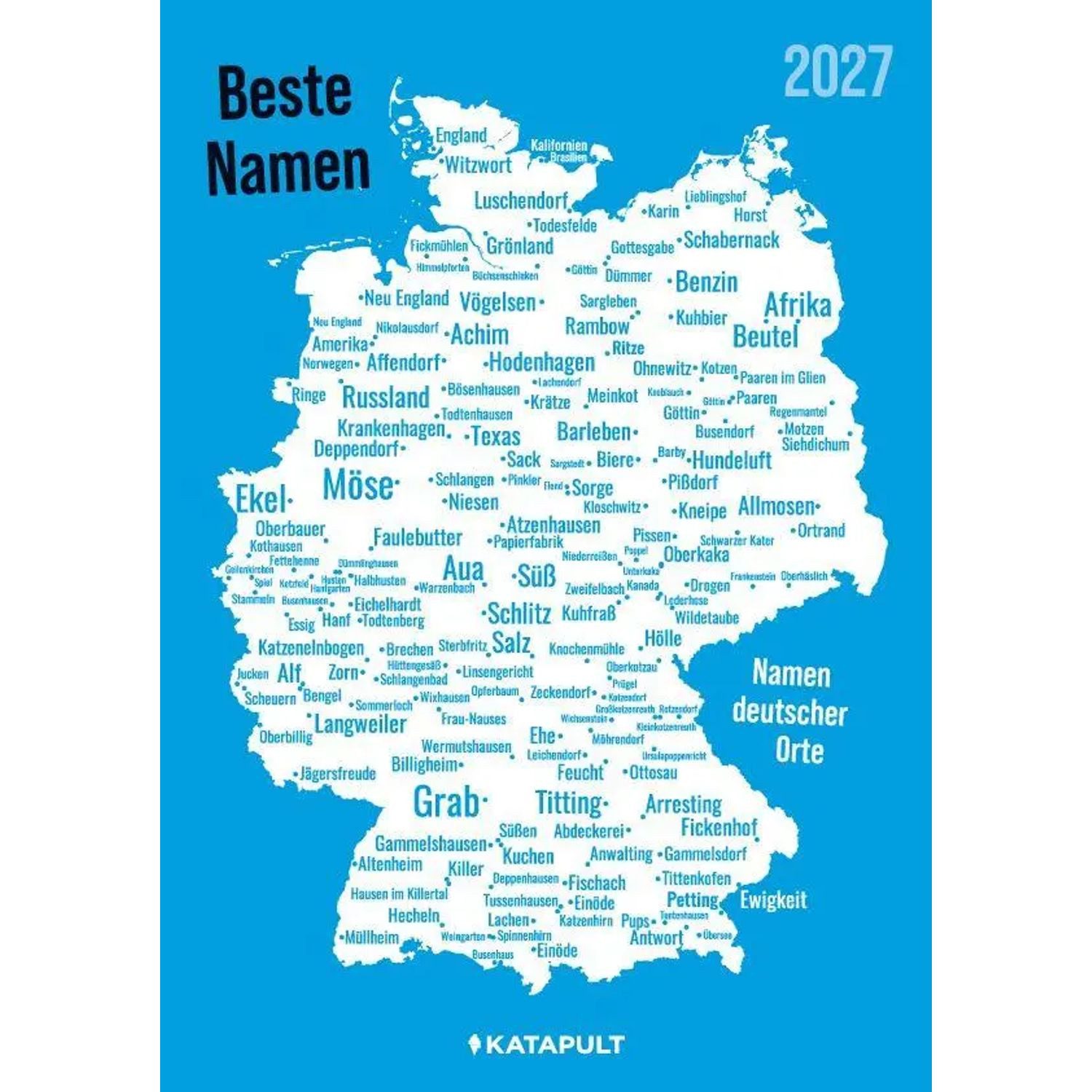 Wandkalender Beste Namen 2027