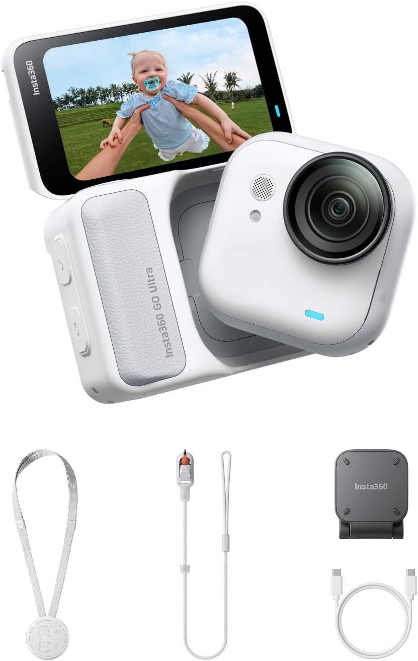 Insta360 Insta360 GO Ultra - freihändige 4K Mini-Cam Action Cam (4K Ultra HD, WLAN (Wi-Fi), Bluetooth)