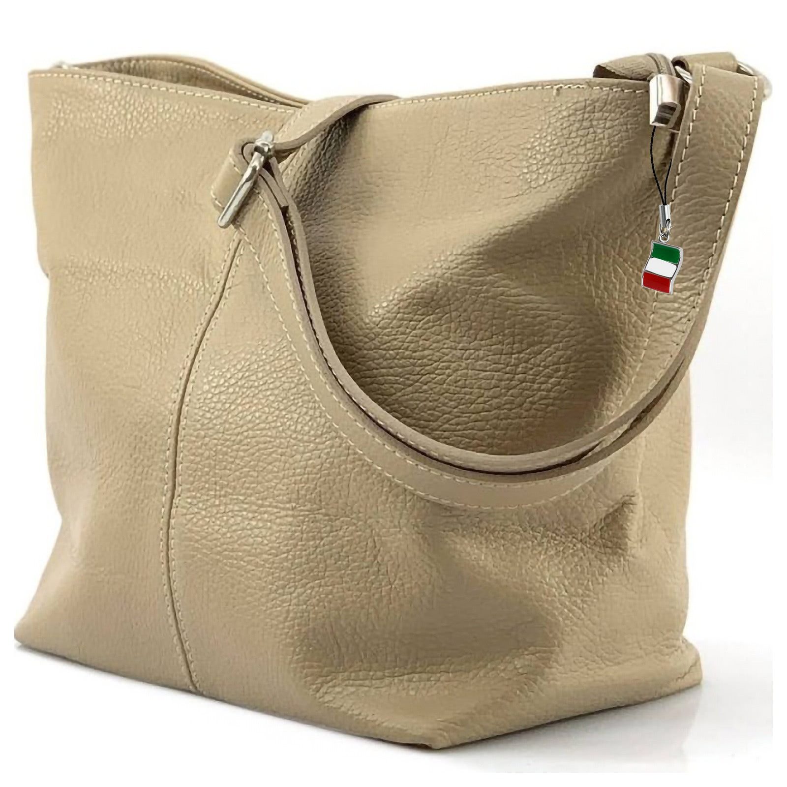 FLORENCE Schultertasche Florence Tasche taupe beige günstig online kaufen