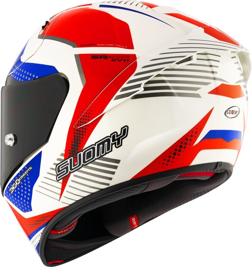 Suomy Motorradhelm SR-GP Evo Airspeed Helm, Notfallsystem-Polsterung (EQRS)