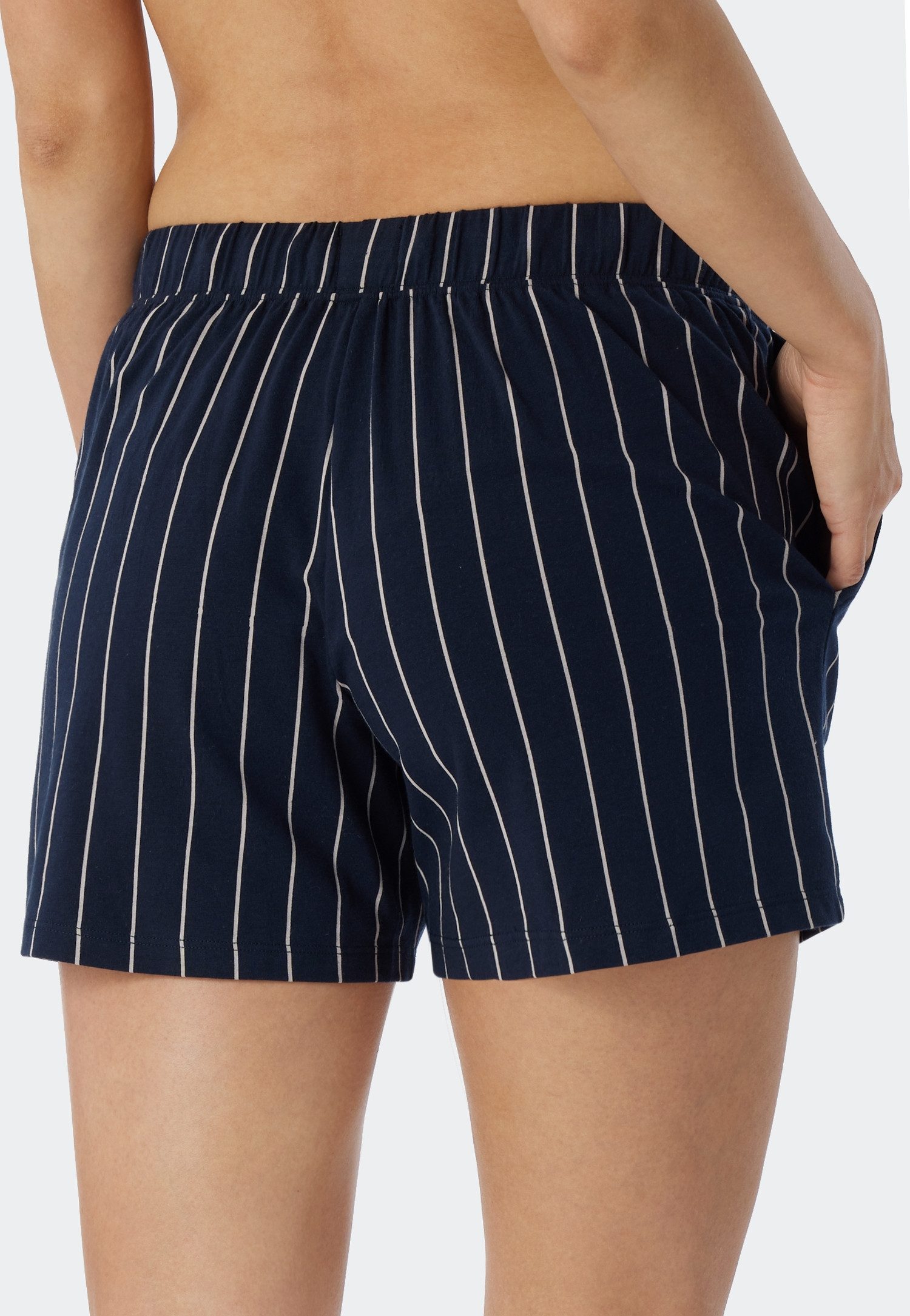 Schiesser Shorts Mix + Relax seitliche Taschen, Single Jersey, bequem, lockerer Schnitt