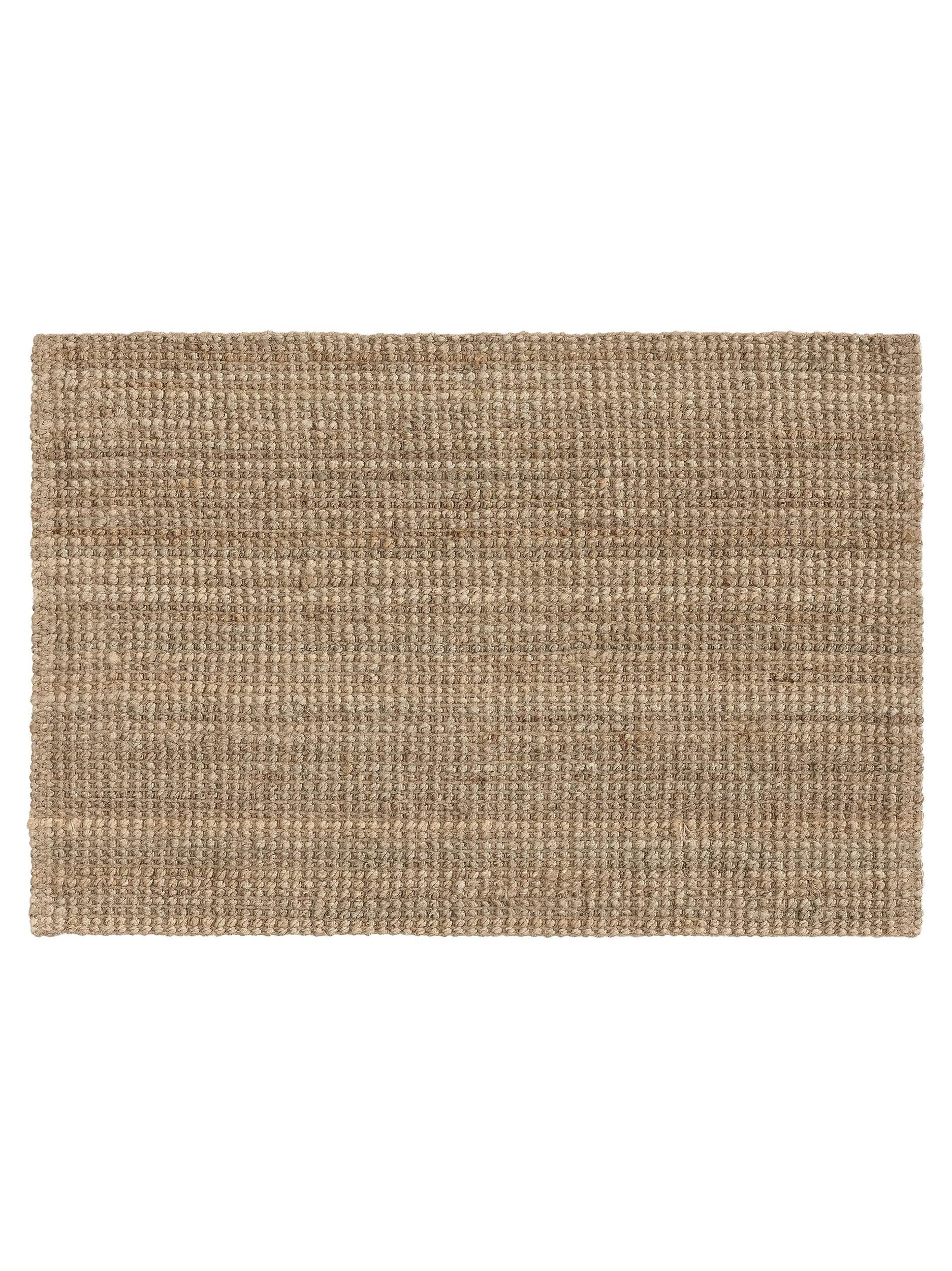 benuta Fußmatte Svea, rechteckig, Höhe: 5 mm, Hangefertigter Juteteppich, Wohnzimmer, Esszimmer, Schlafzimmer, Flur