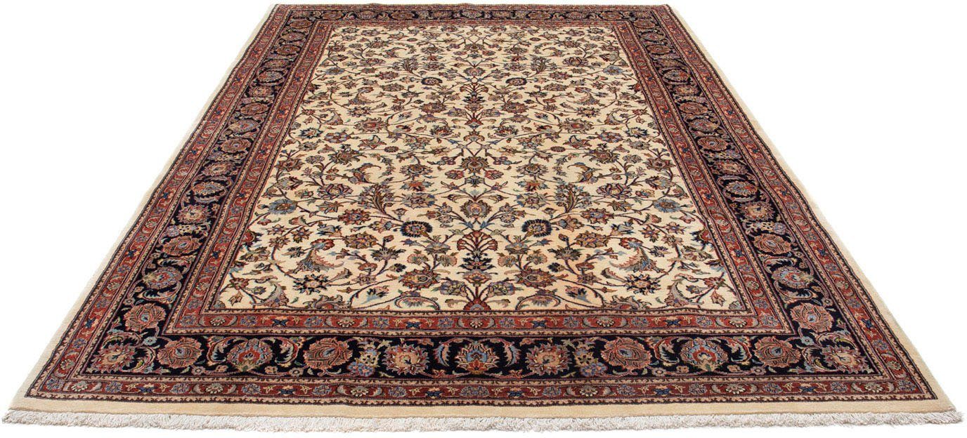 Wollteppich Maschad Blumenmuster Beige 290 x 200 cm, morgenland, rechteckig, Höhe: 10 mm, Unikat mit Zertifikat