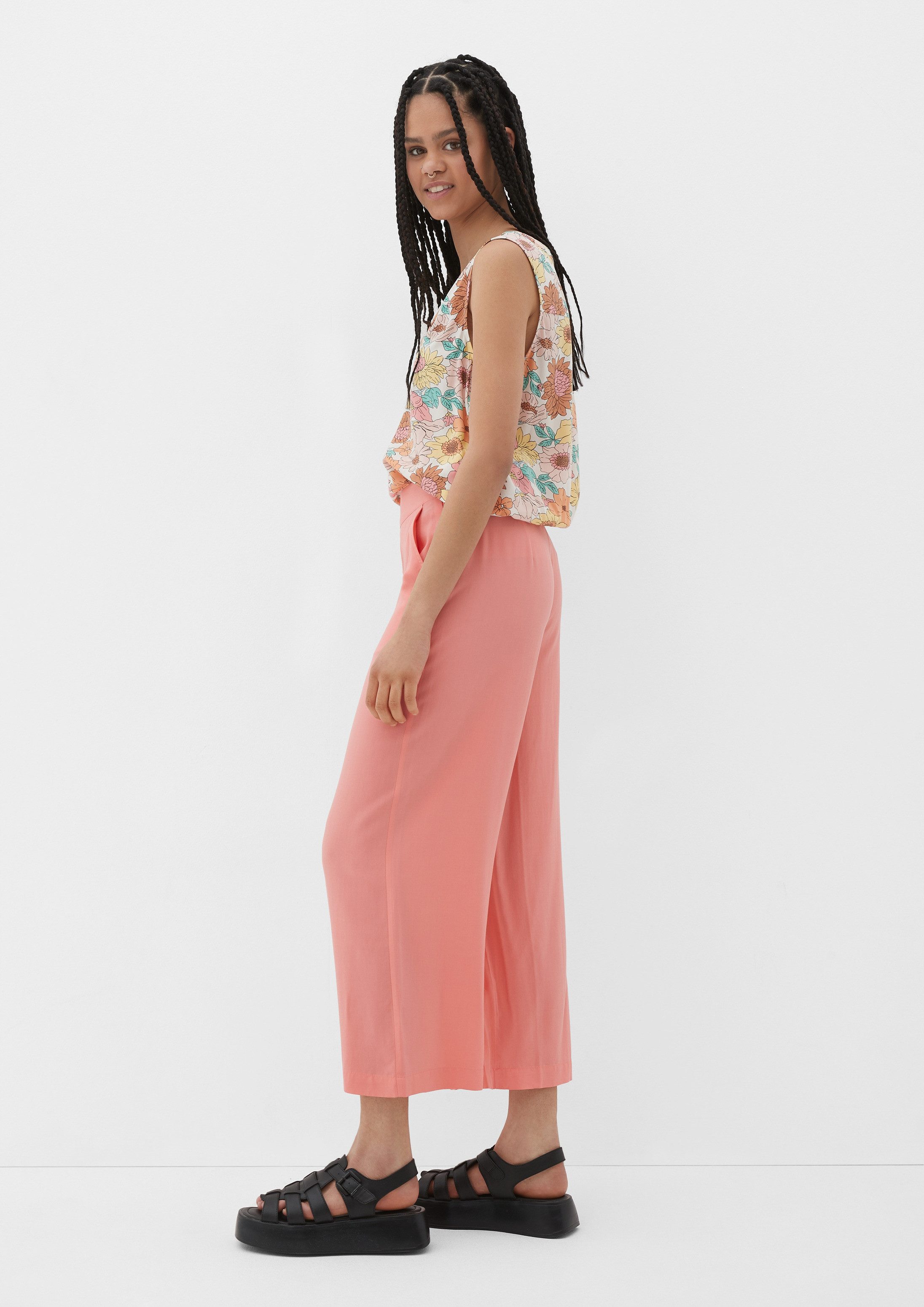 QS Culotte Hose Culotte aus Viskose