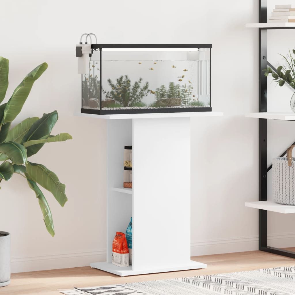vidaXL Aquariumunterschrank Aquariumständer Weiß 60,5x36x72,5 cm günstig online kaufen