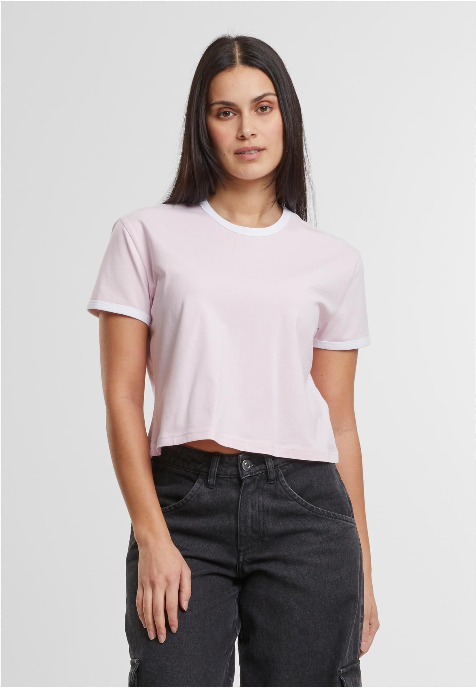URBAN CLASSICS Tanktop Damen Retro Crop T-Shirt