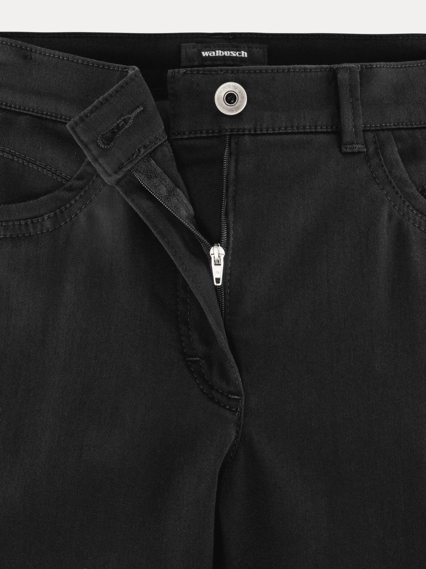 Walbusch Stoffhose Damen Extraglatt Baumwollhose Regular Fit bügelfrei, bügelfrei, atmungsaktiv, Langgröße – Bild 4 von 5