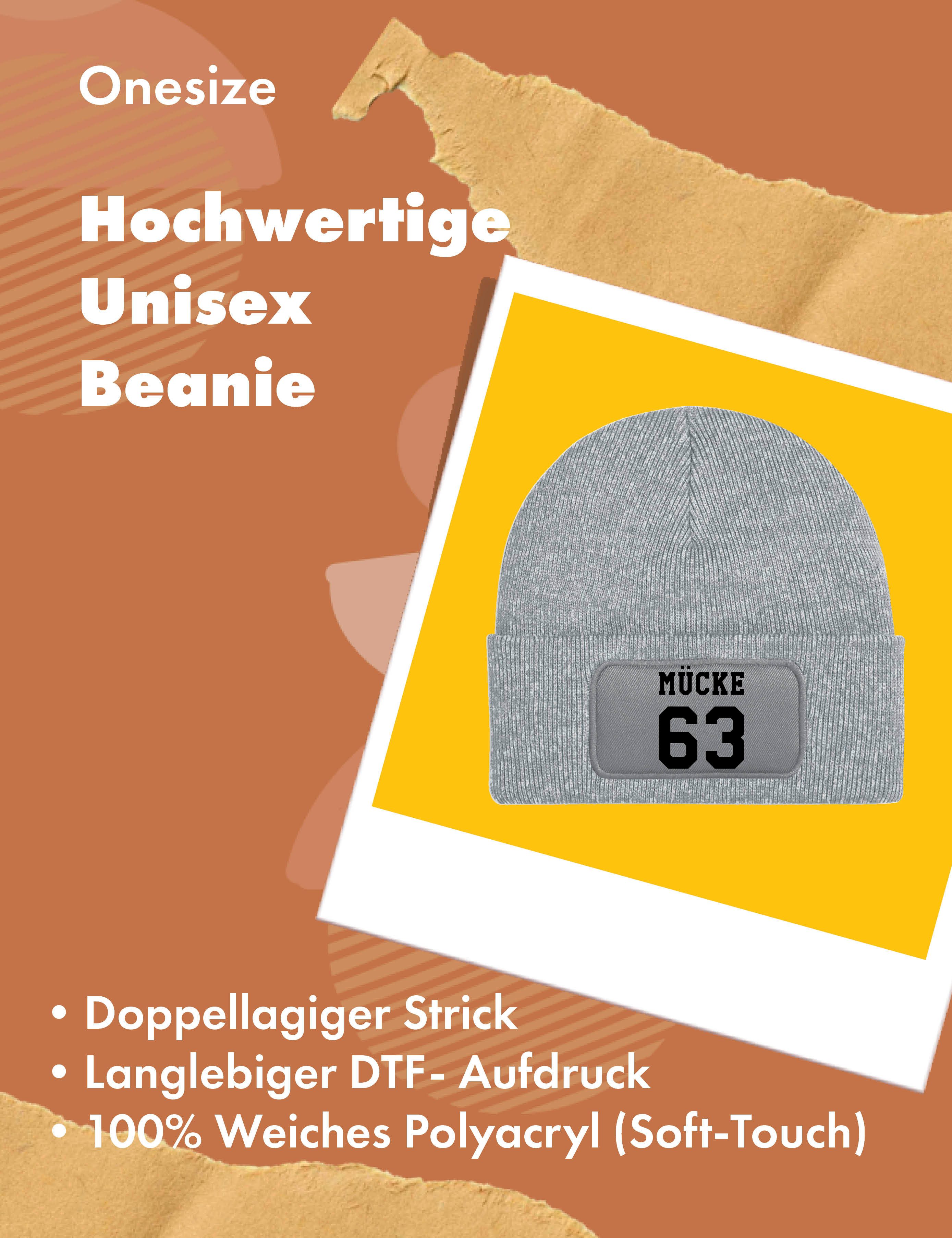 Youth Designz Beanie Mücke 63 Unisex Beanie Mütze Geschenk mit lustigem Spruch mit modischem Print