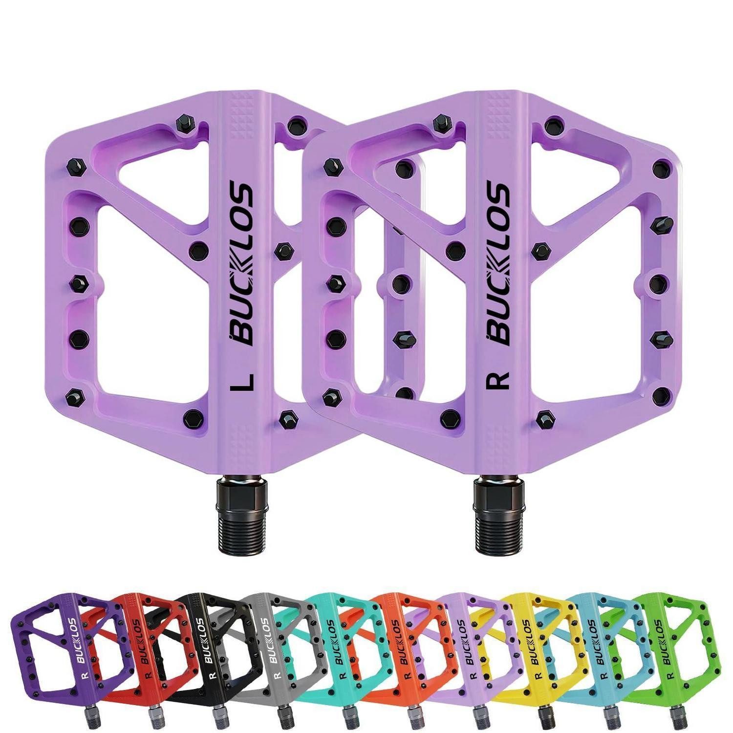LuxusKollektion Plattformpedale Plattformpedale 9/16" Nylon rosa
