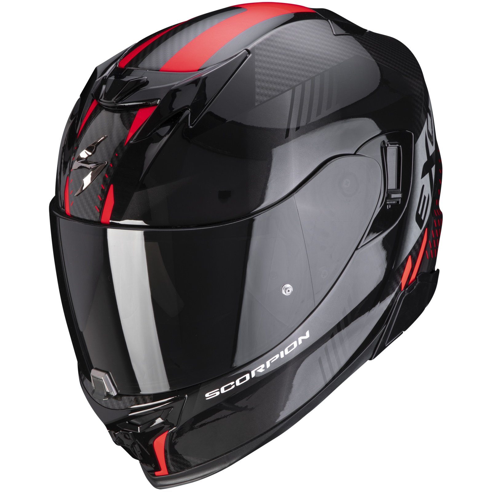 Scorpion Exo Motorradhelm Scorpion Exo-520 Evo Air Laten Integralhelm Schwarz / Rot XS (1er Set), integralhelm motorrad